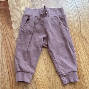 Colored Organics Muave/Pink Waffle Baby Joggers